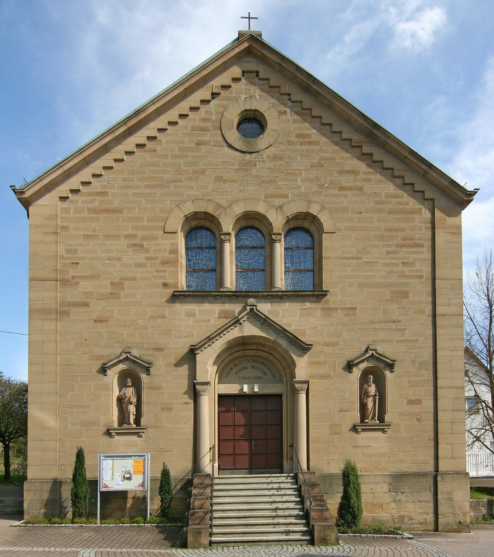 St.-Oswald-Kirche in Weinsberg-Wimmental, einer der beiden Konzertorte