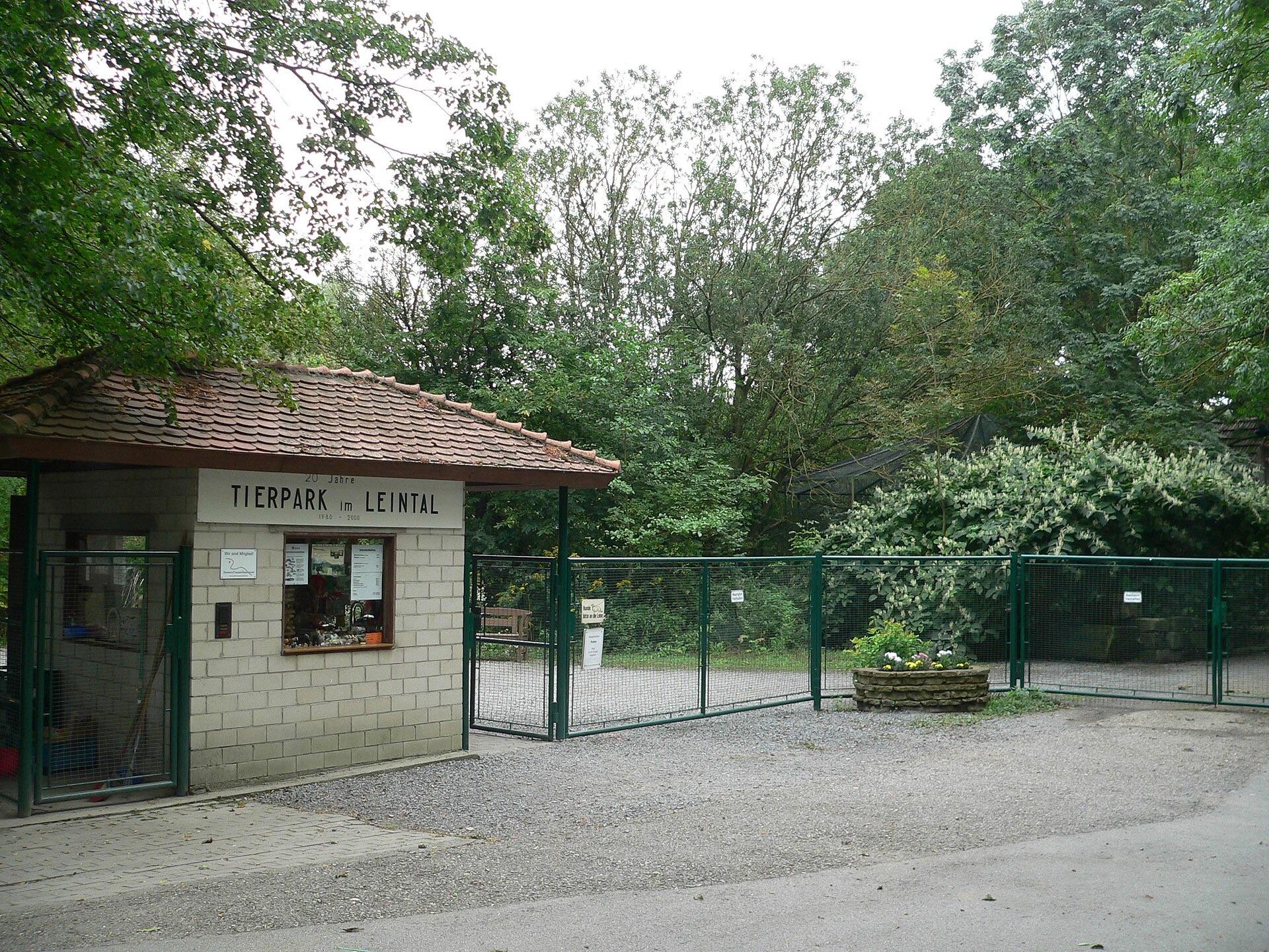 Eingangsbereich des Tierparks im Leintal in Schwaigern